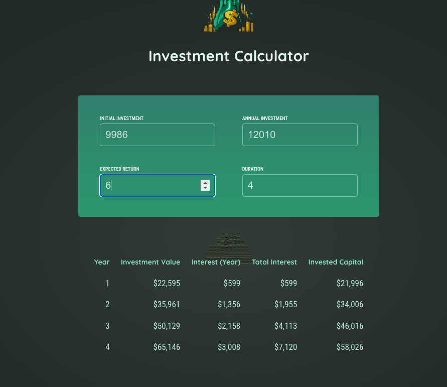 Investment Calculator image