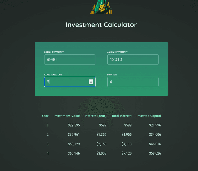 Investment Calculator